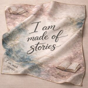 I am made of stories — Silk Scarf